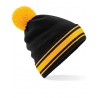 Winter hat - mod. B472:Black, 100% acrylic, Gold, One Size